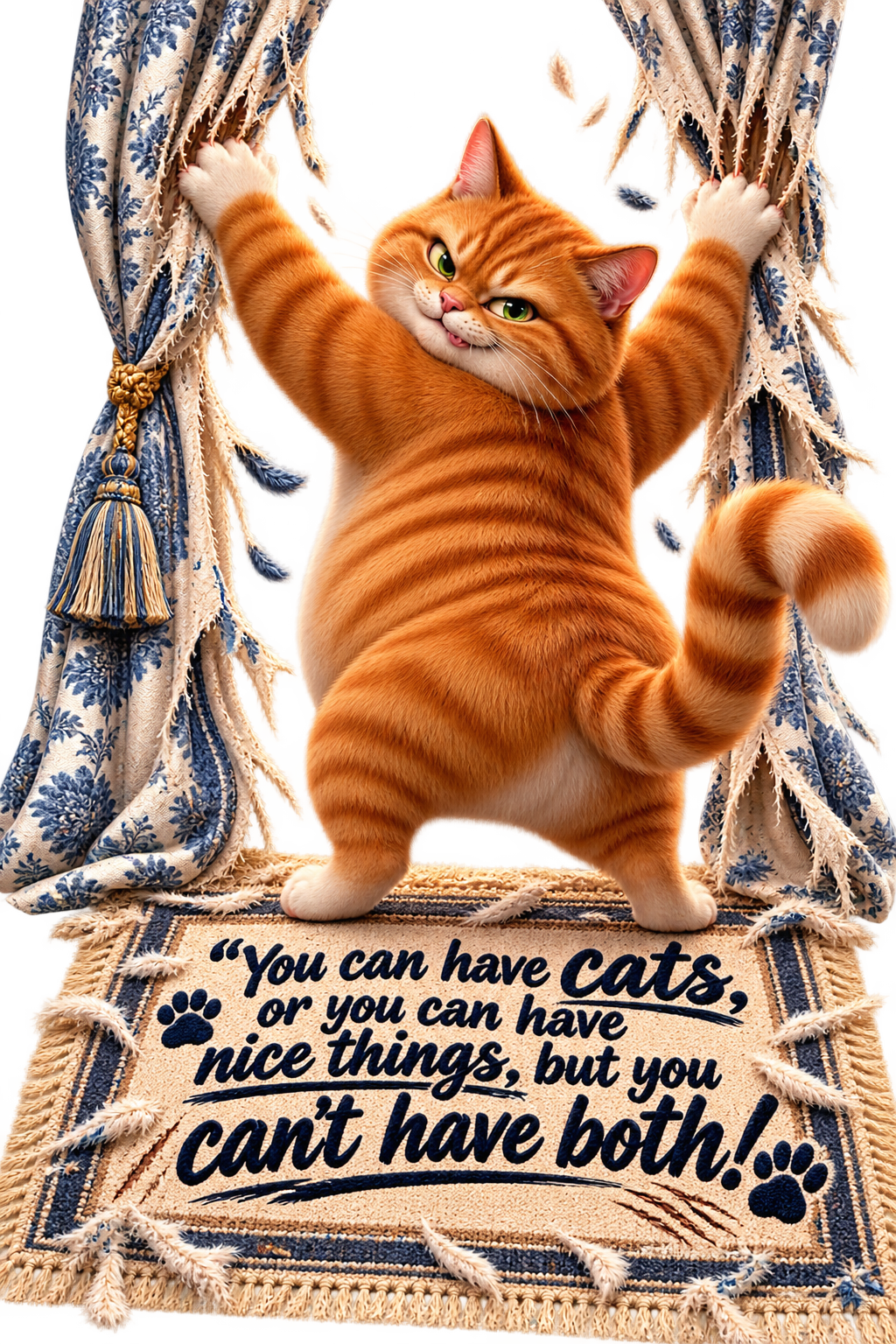Cat Lover Hand Towel — "You Can Have Cats, You Can Have Nice Things, But You Can't Have Both"
