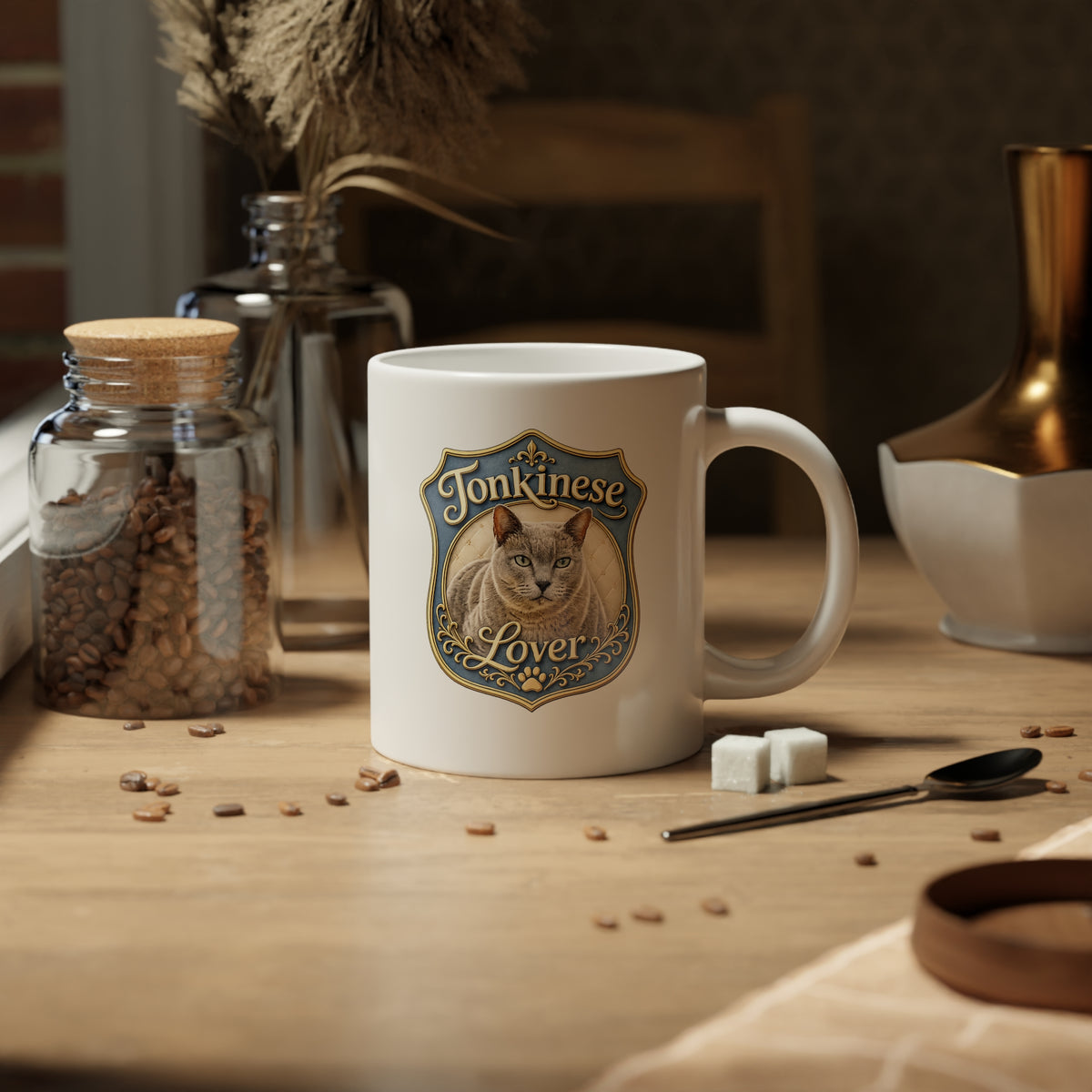 20oz Jumbo Mug — Tonkinese Lover Cat Crest Coffee Cup