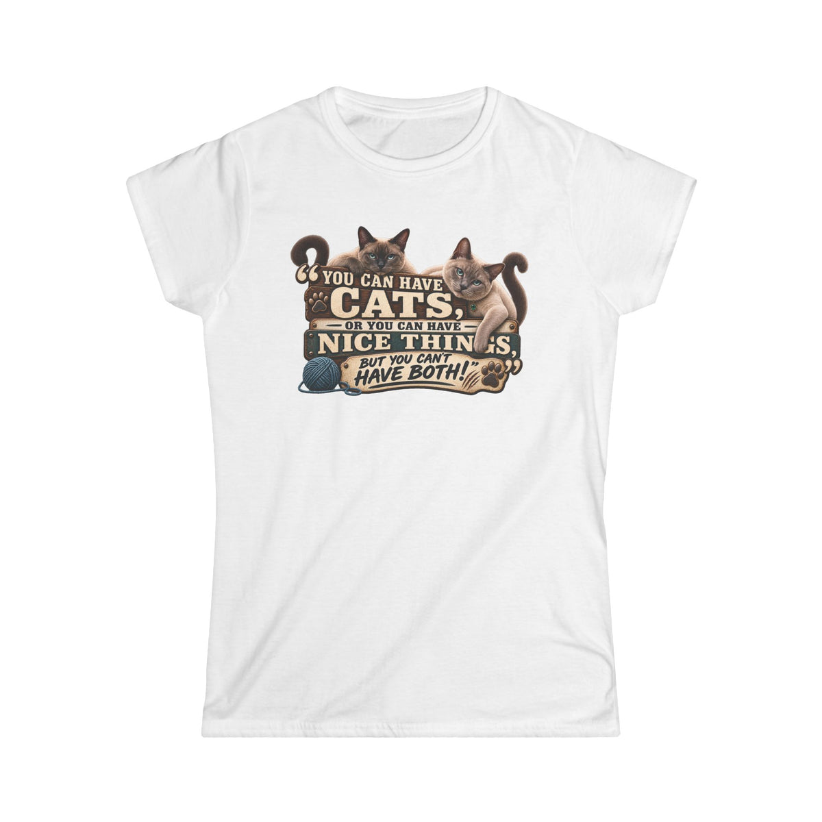 Women's Tee - Plain White Short Sleeve Cotton Shirt