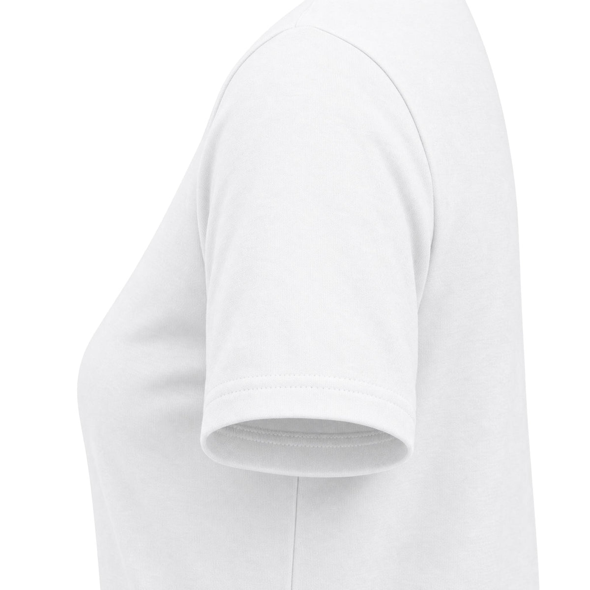 Women's Tee - Plain White Short Sleeve Cotton Shirt