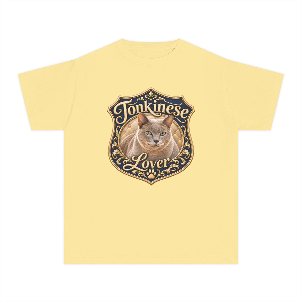 Tonkinese Lover Youth T‑Shirt — Cute Tonkinese Cat Graphic Tee for Kids