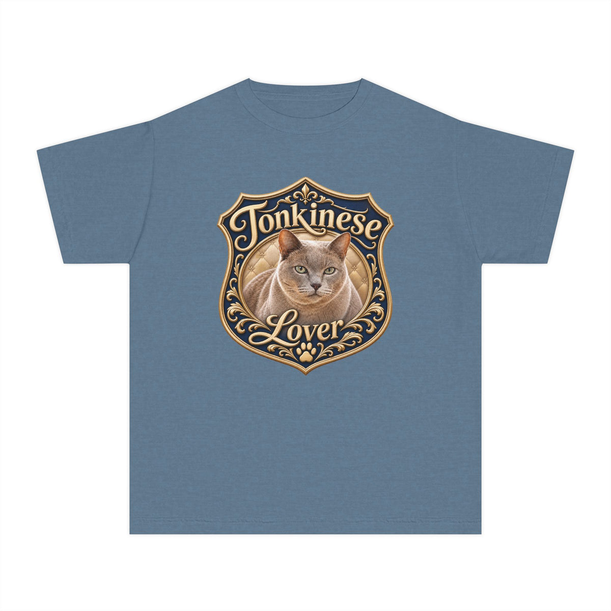 Tonkinese Lover Youth T‑Shirt — Cute Tonkinese Cat Graphic Tee for Kids