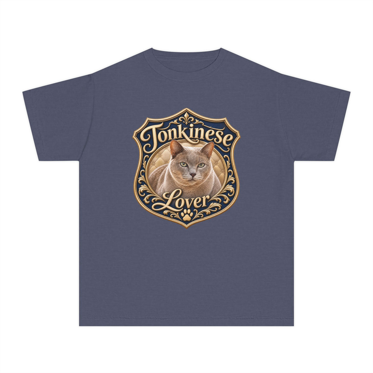 Tonkinese Lover Youth T‑Shirt — Cute Tonkinese Cat Graphic Tee for Kids