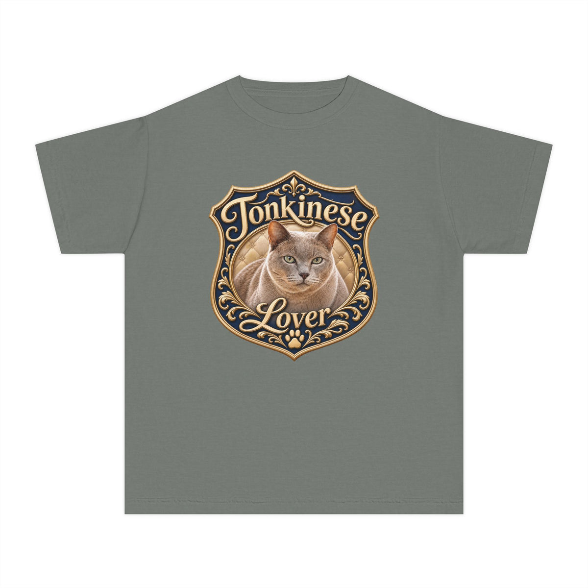 Tonkinese Lover Youth T‑Shirt — Cute Tonkinese Cat Graphic Tee for Kids