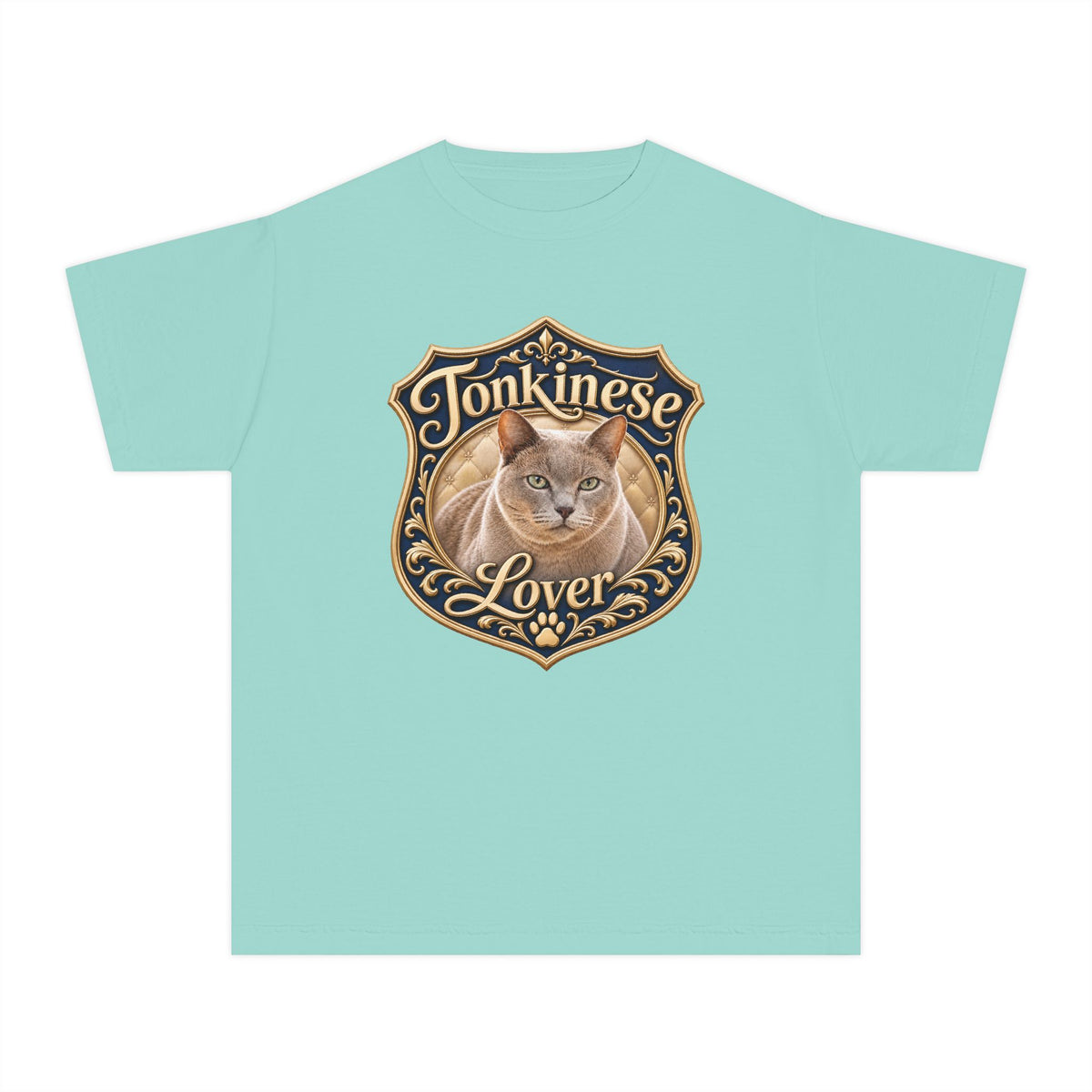 Tonkinese Lover Youth T‑Shirt — Cute Tonkinese Cat Graphic Tee for Kids