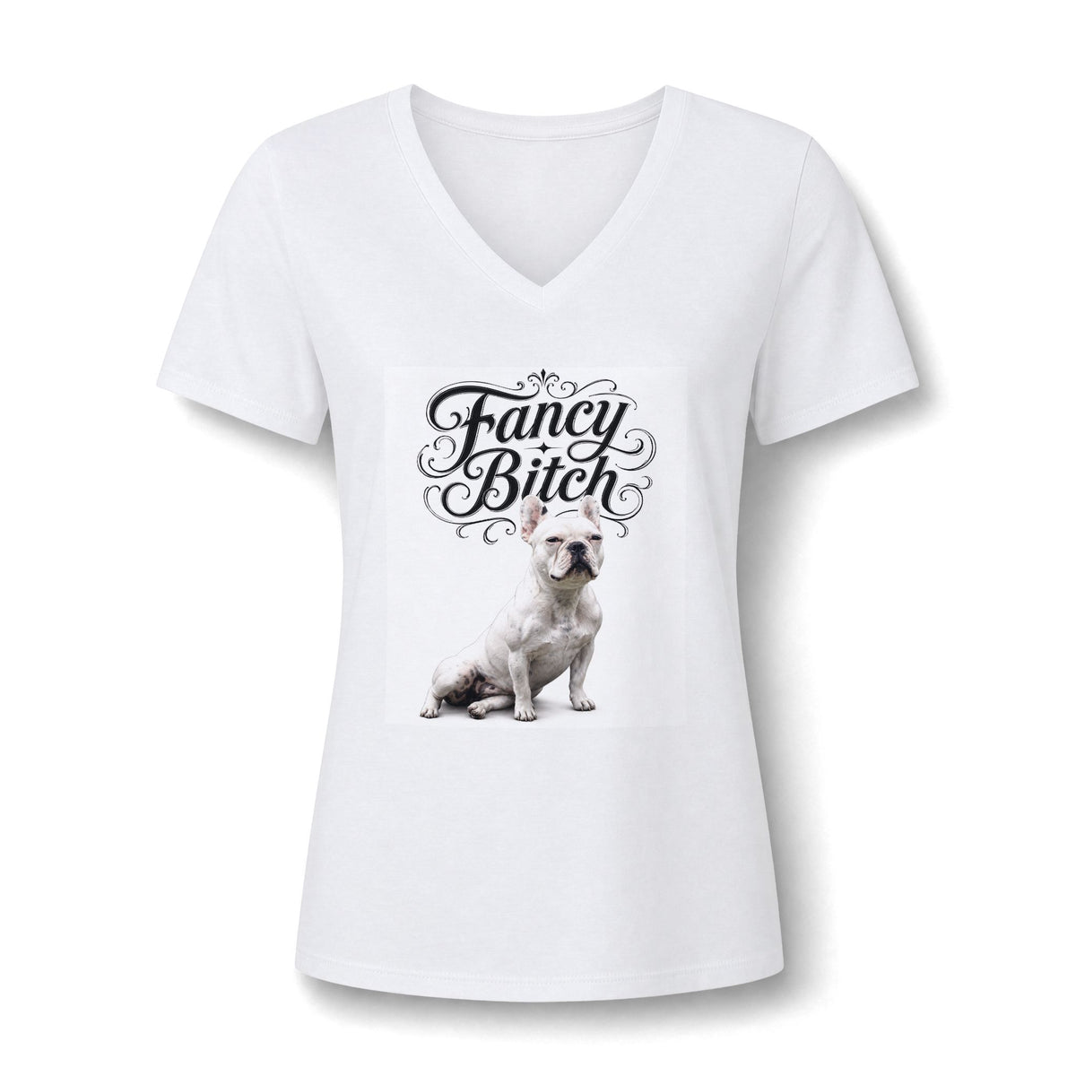 Women's Relaxed Heather CVC V-Neck Tee