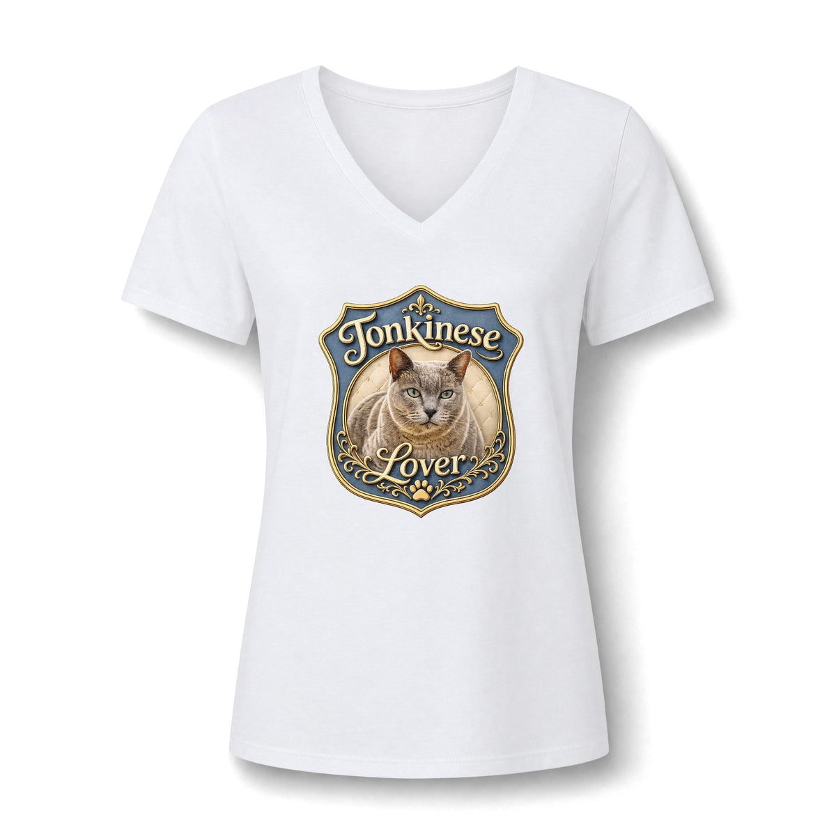 Women's Relaxed Heather CVC V-Neck Tee
