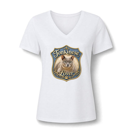 Women's Relaxed Heather CVC V-Neck Tee