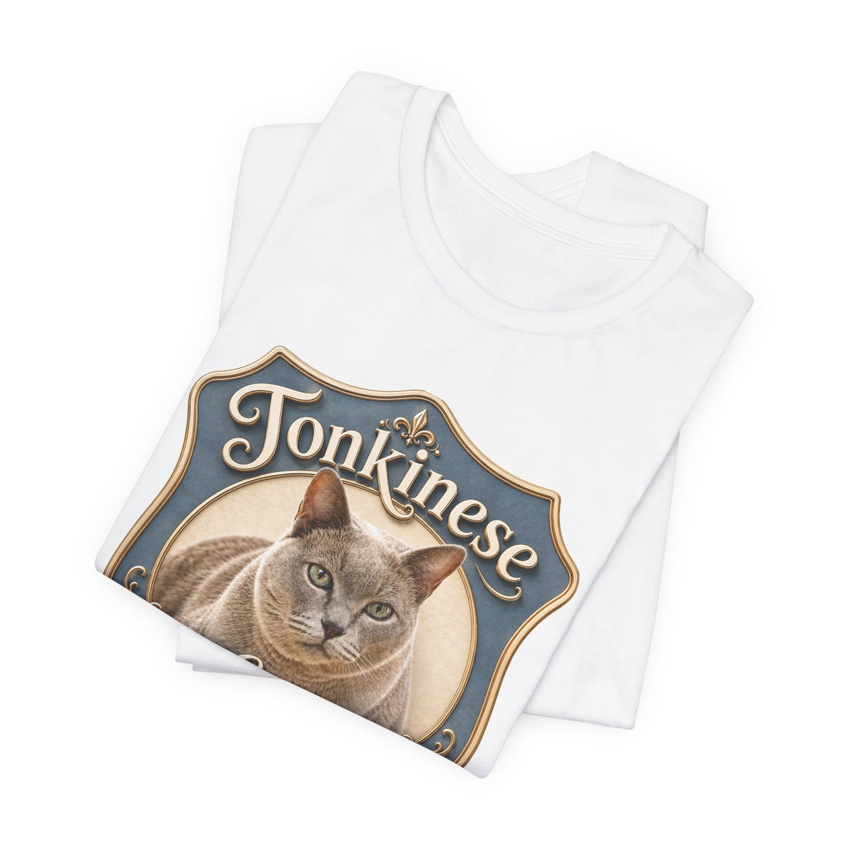 Tonkinese Lover T‑Shirt — Vintage Crest Cat Tee for Tonkinese Owners & Cat Lovers