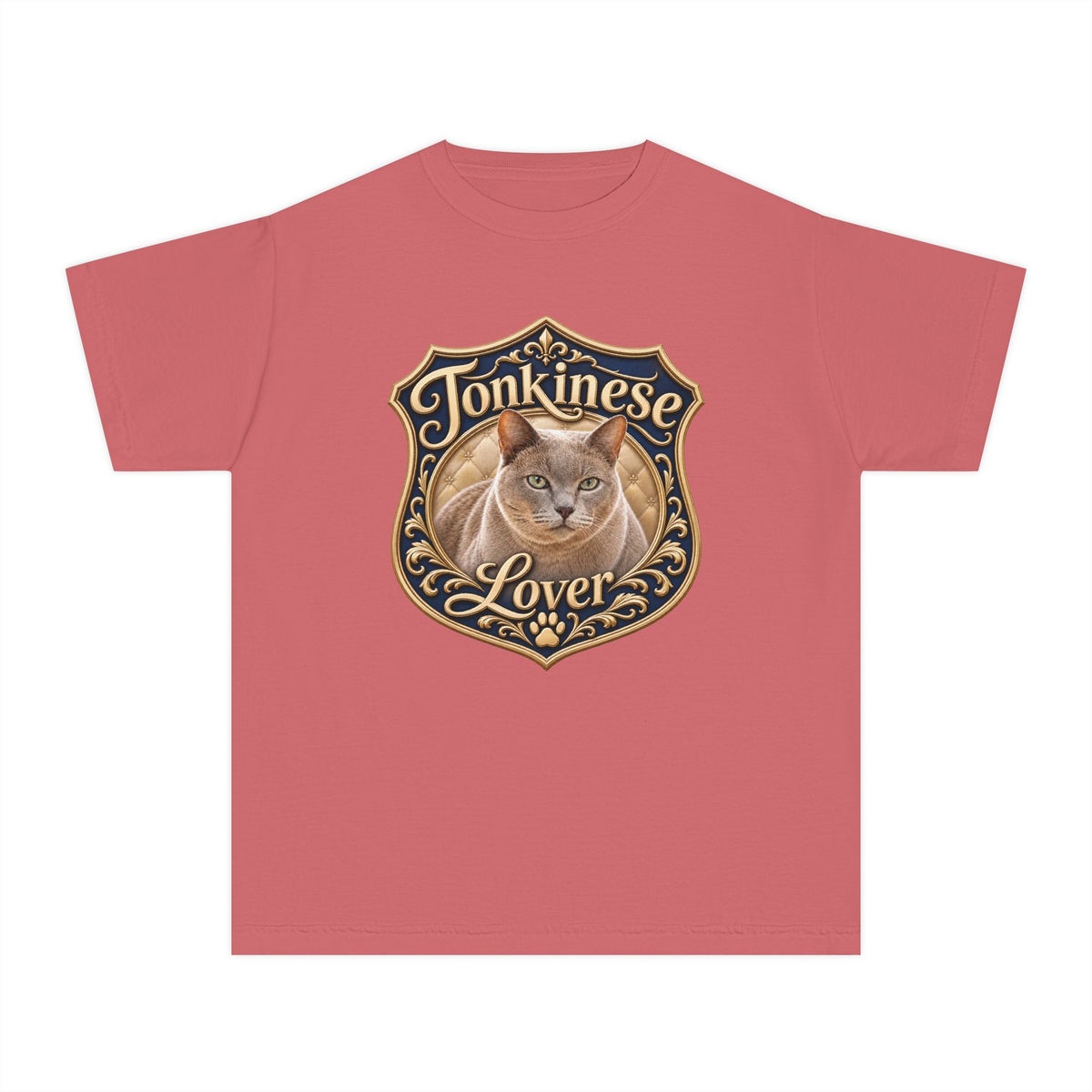 Tonkinese Lover Youth T‑Shirt — Cute Tonkinese Cat Graphic Tee for Kids