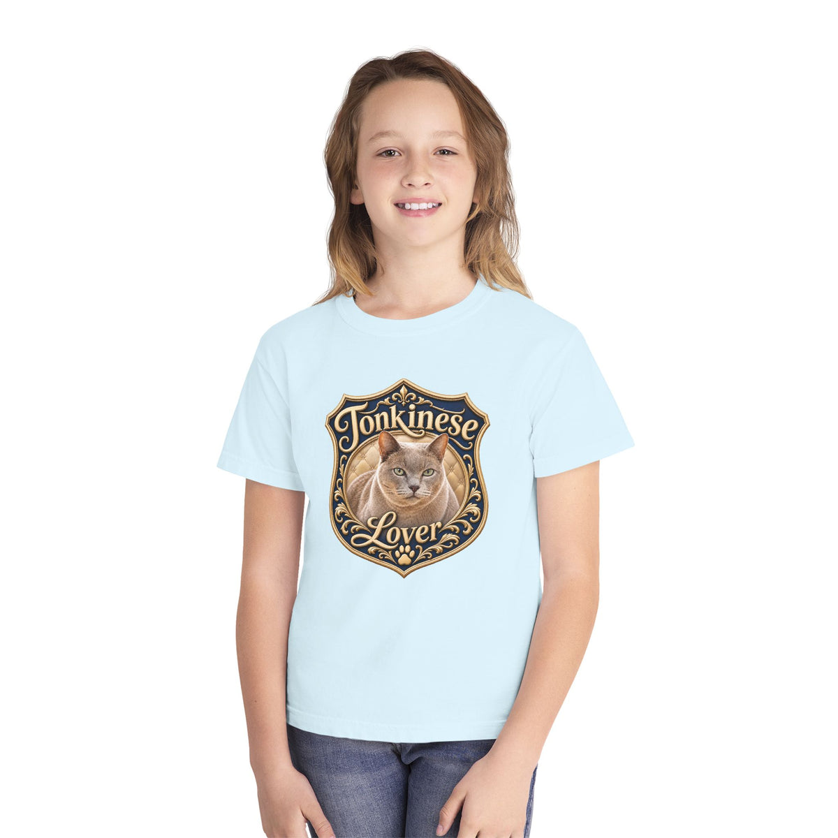 Tonkinese Lover Youth T‑Shirt — Cute Tonkinese Cat Graphic Tee for Kids