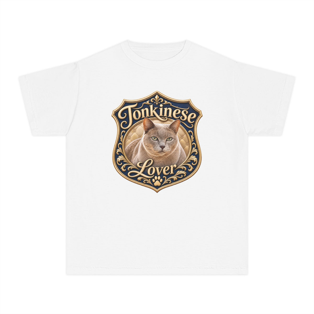 Tonkinese Lover Youth T‑Shirt — Cute Tonkinese Cat Graphic Tee for Kids