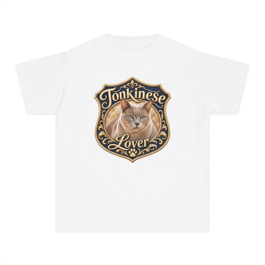 Tonkinese Lover Youth T‑Shirt — Cute Tonkinese Cat Graphic Tee for Kids