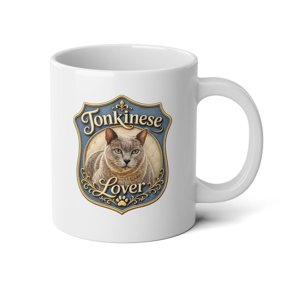 20oz Jumbo Mug — Tonkinese Lover Cat Crest Coffee Cup