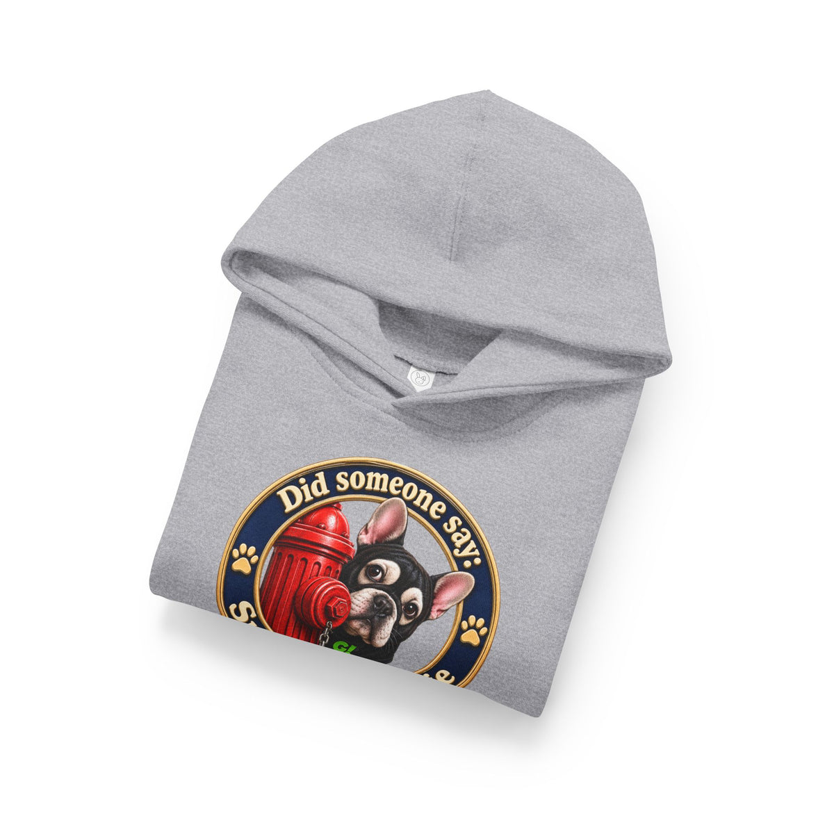 Toddler Hoodie — "Did someone say Super Frenchie" Cute French Bulldog Pullover