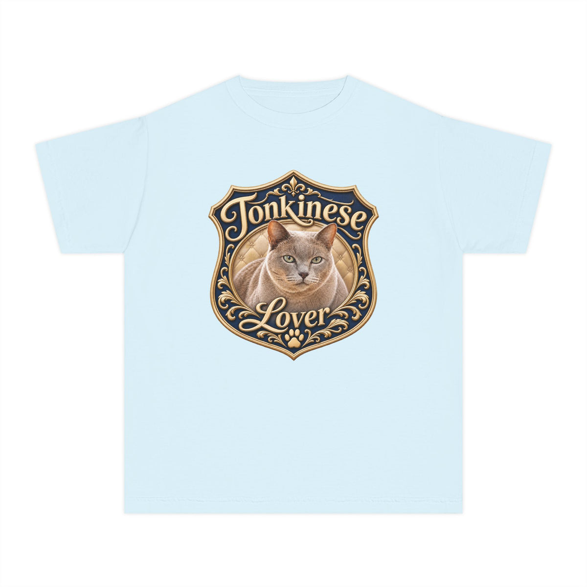 Tonkinese Lover Youth T‑Shirt — Cute Tonkinese Cat Graphic Tee for Kids