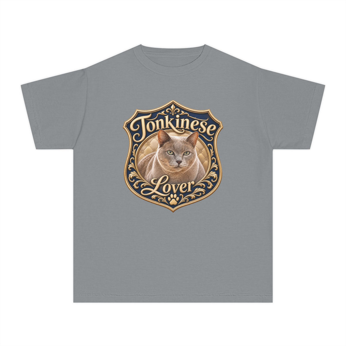 Tonkinese Lover Youth T‑Shirt — Cute Tonkinese Cat Graphic Tee for Kids