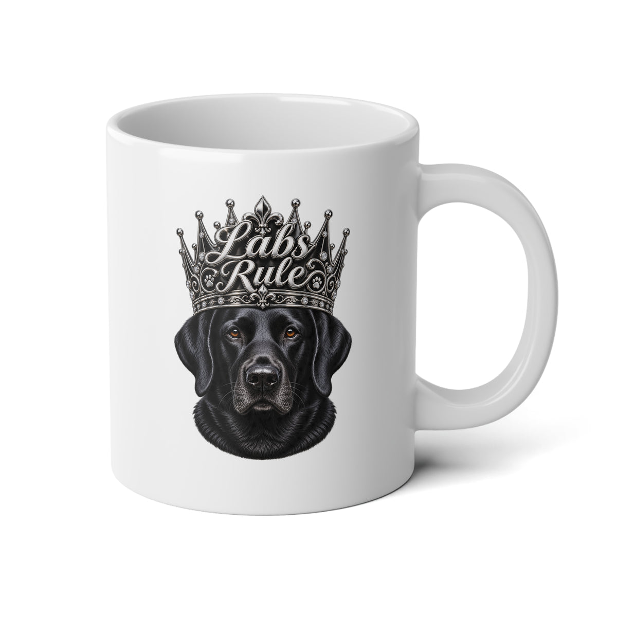 20oz Jumbo Mug — Labs Rule Black Labrador Coffee Cup