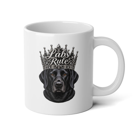 20oz Jumbo Mug — Labs Rule Black Labrador Coffee Cup