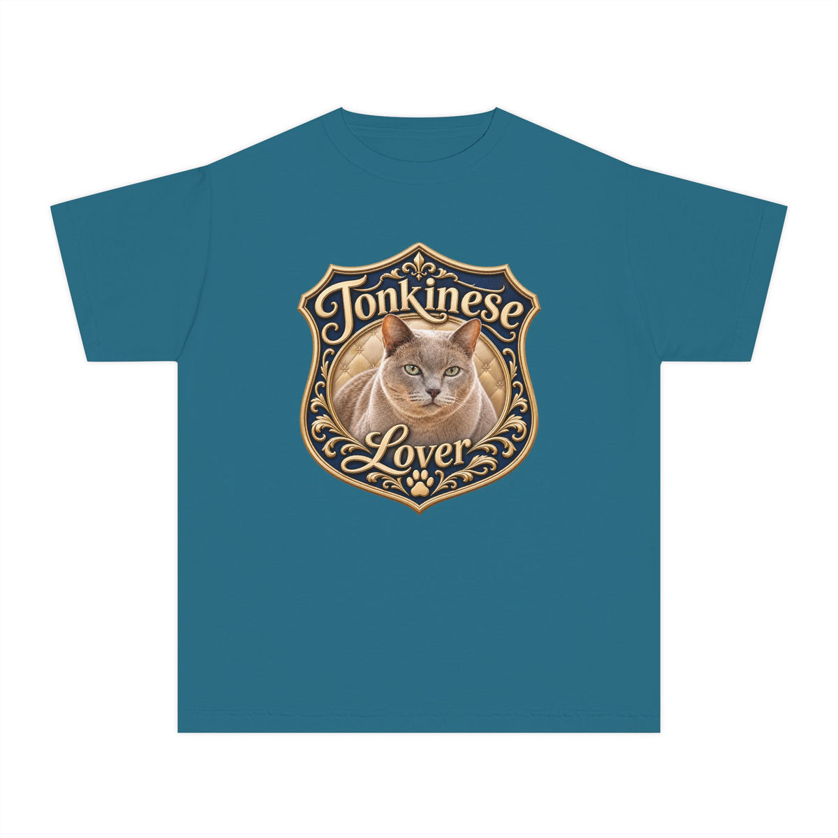 Tonkinese Lover Youth T‑Shirt — Cute Tonkinese Cat Graphic Tee for Kids