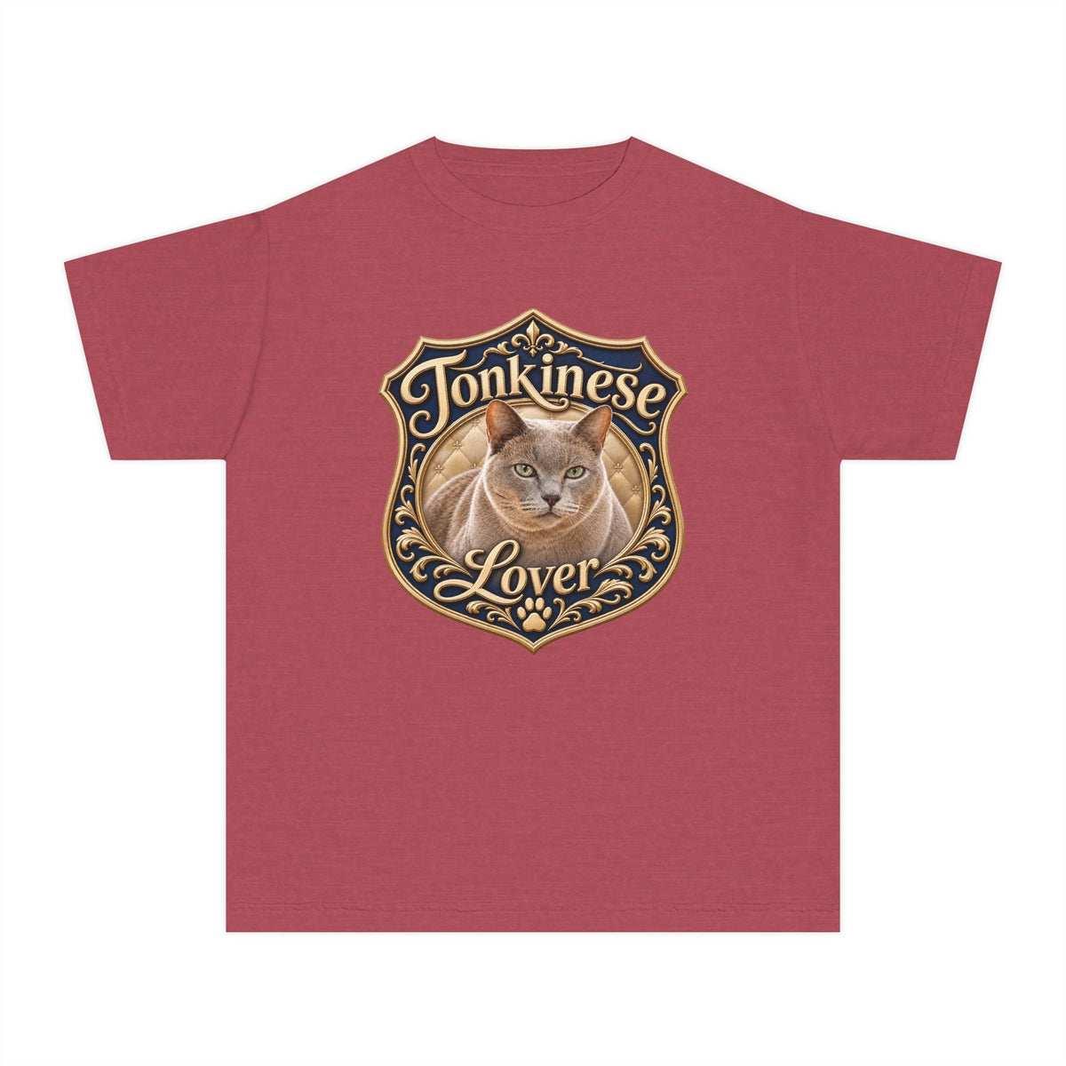 Tonkinese Lover Youth T‑Shirt — Cute Tonkinese Cat Graphic Tee for Kids